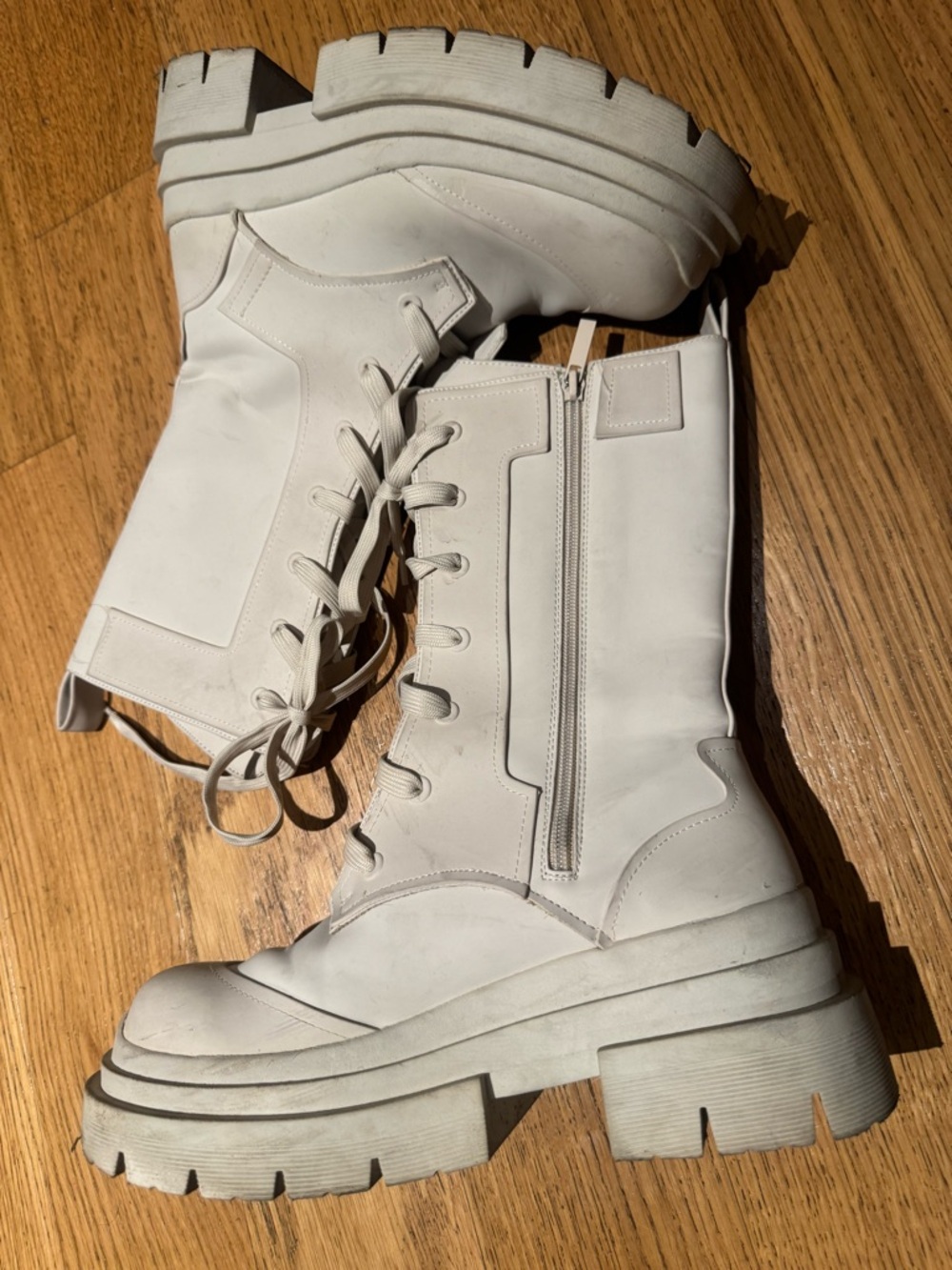 Zara Rain Combat Boots